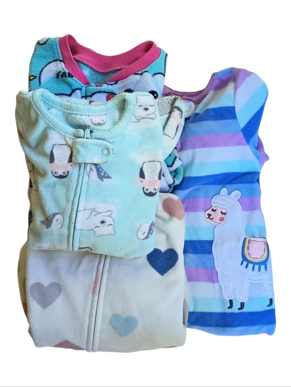 4 Fleece Sleepers 18 Months